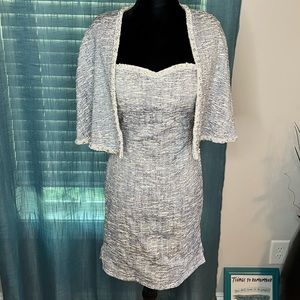 Tweed IEENA by Macduggal Size 2/4 Interview/Appearance Dress CUSTOMIZED